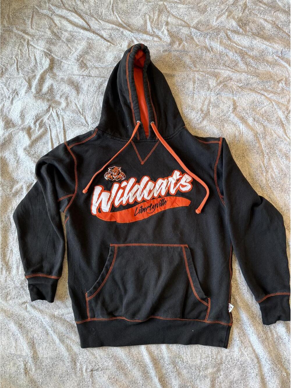 Sportco Authentic Wildcats Libertyville Hoodie Sweatshirt Size Small